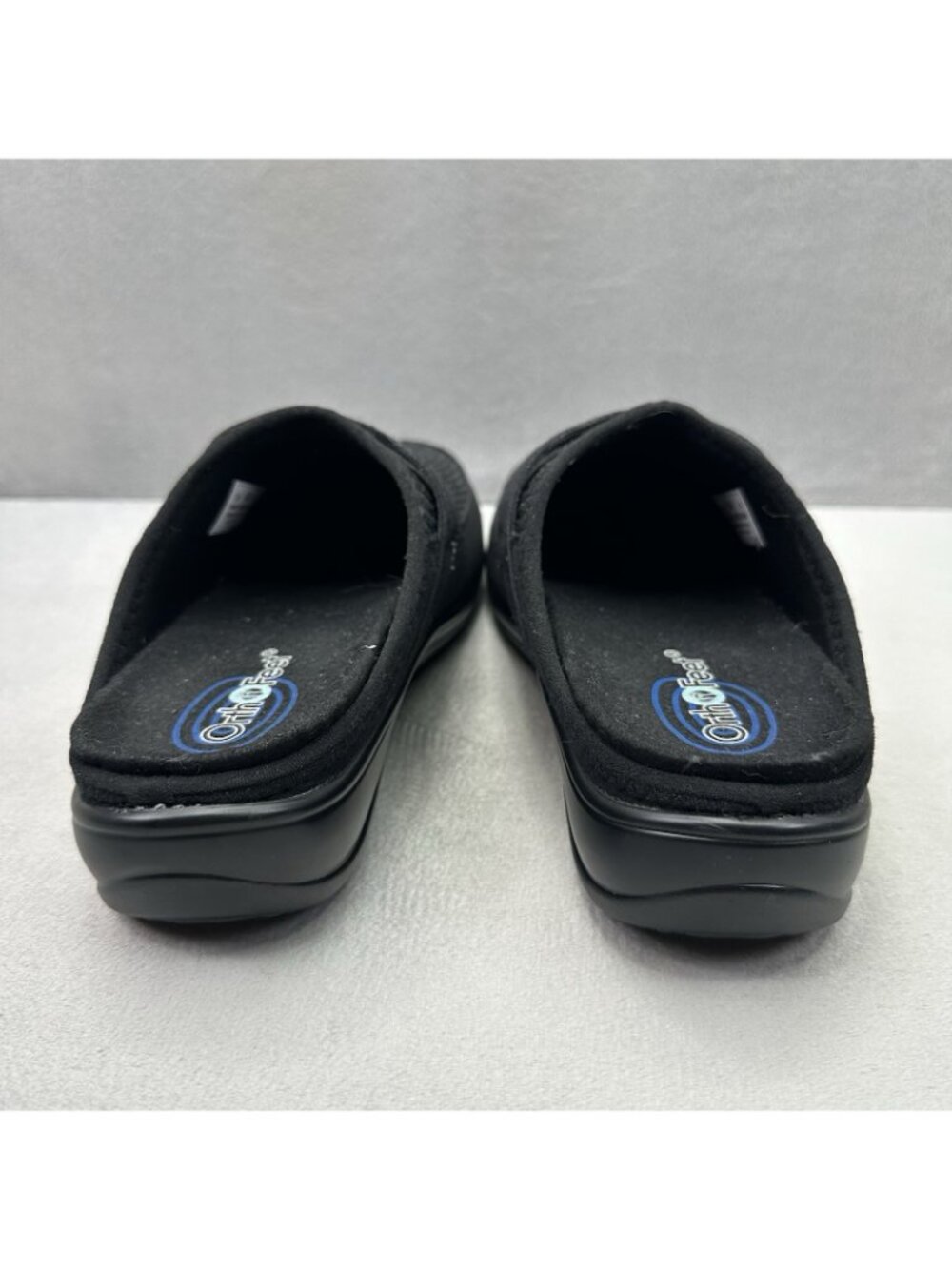 OrthoFeet Louise 736 Womens Size 9.5 (B) Mule Black Mesh Orthopedic Slipper Clog - Picture 4 of 8